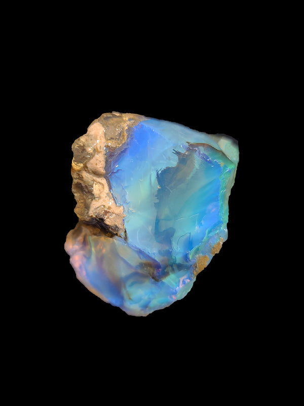142.9g Blue Crystal Water Opal