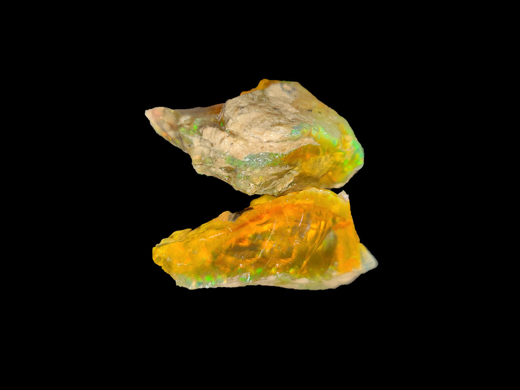 75.9g Yellow Base Crystal Water Opal